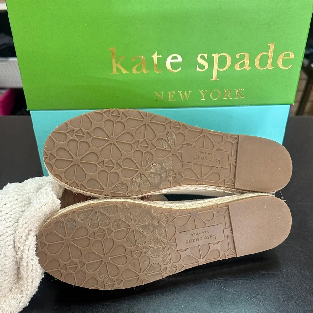 Kate Spade Cream Espadrilles with Pink Floral Design - Picture 4 of 8